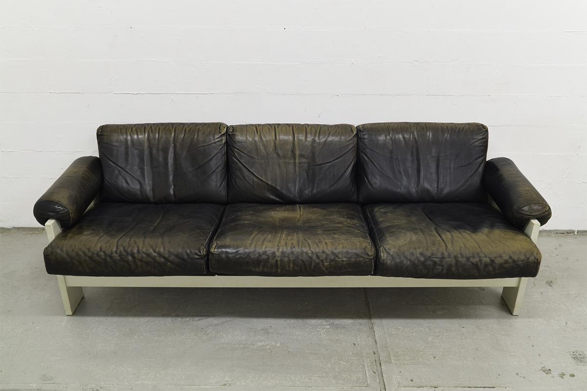 Very Rare Midcentury Leather Lounge Set by Martin Visser for 'T Spectrum, 1960s For Sale 1