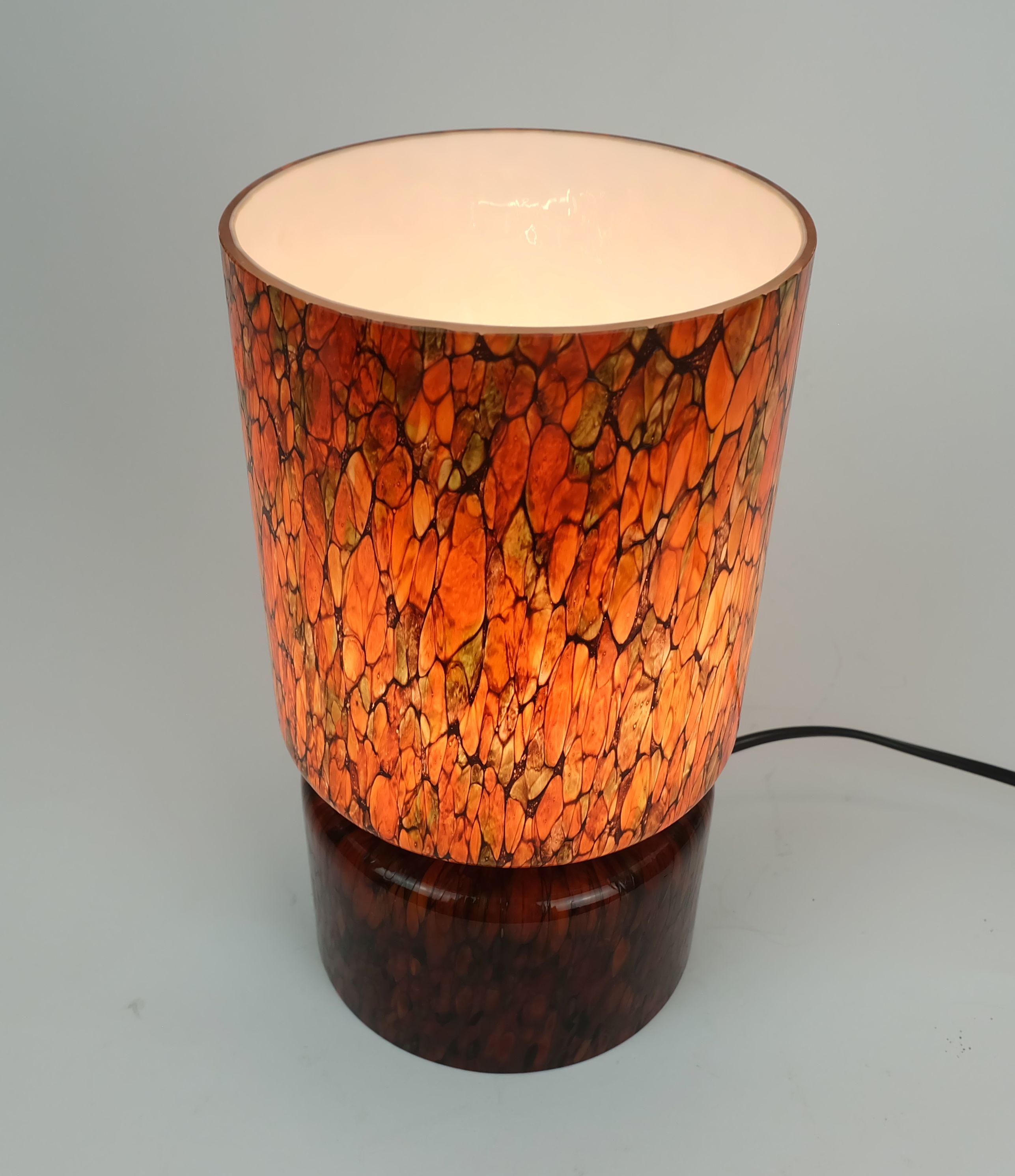 rarísima LÁMPARA DE MESA de cristal peill & putzler moderna de mediados de siglo modelo TA53 años 60/70 en venta 4