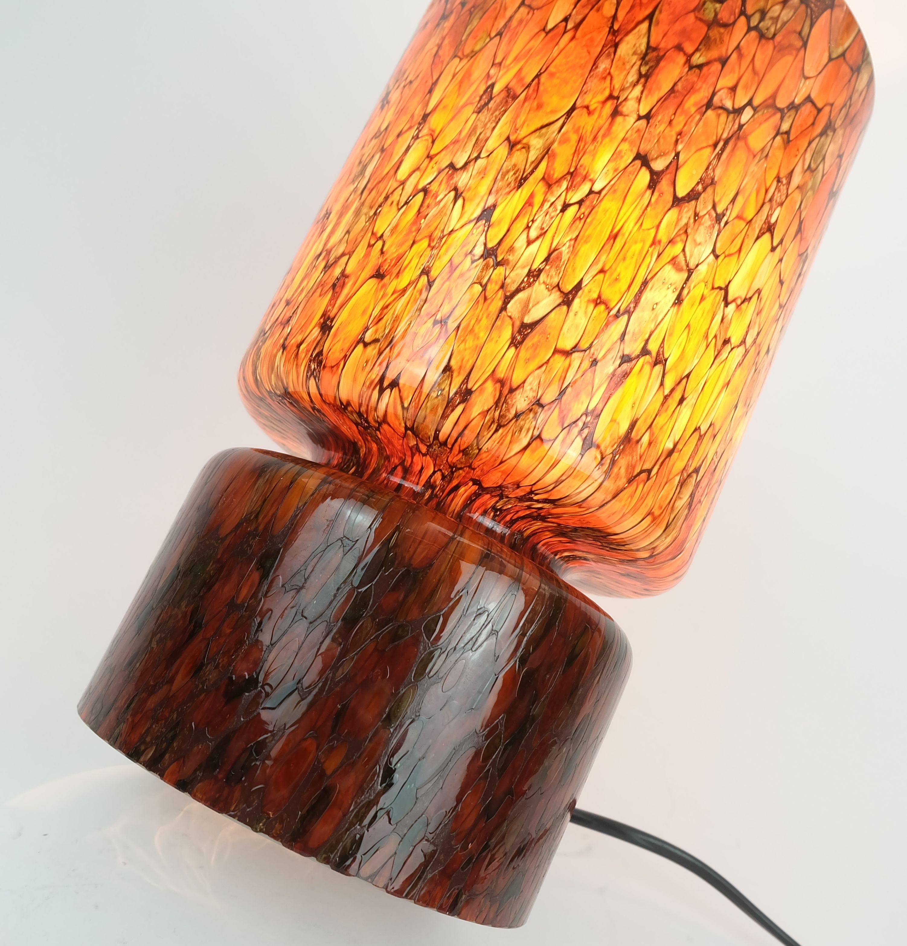 rarísima LÁMPARA DE MESA de cristal peill & putzler moderna de mediados de siglo modelo TA53 años 60/70 en venta 5