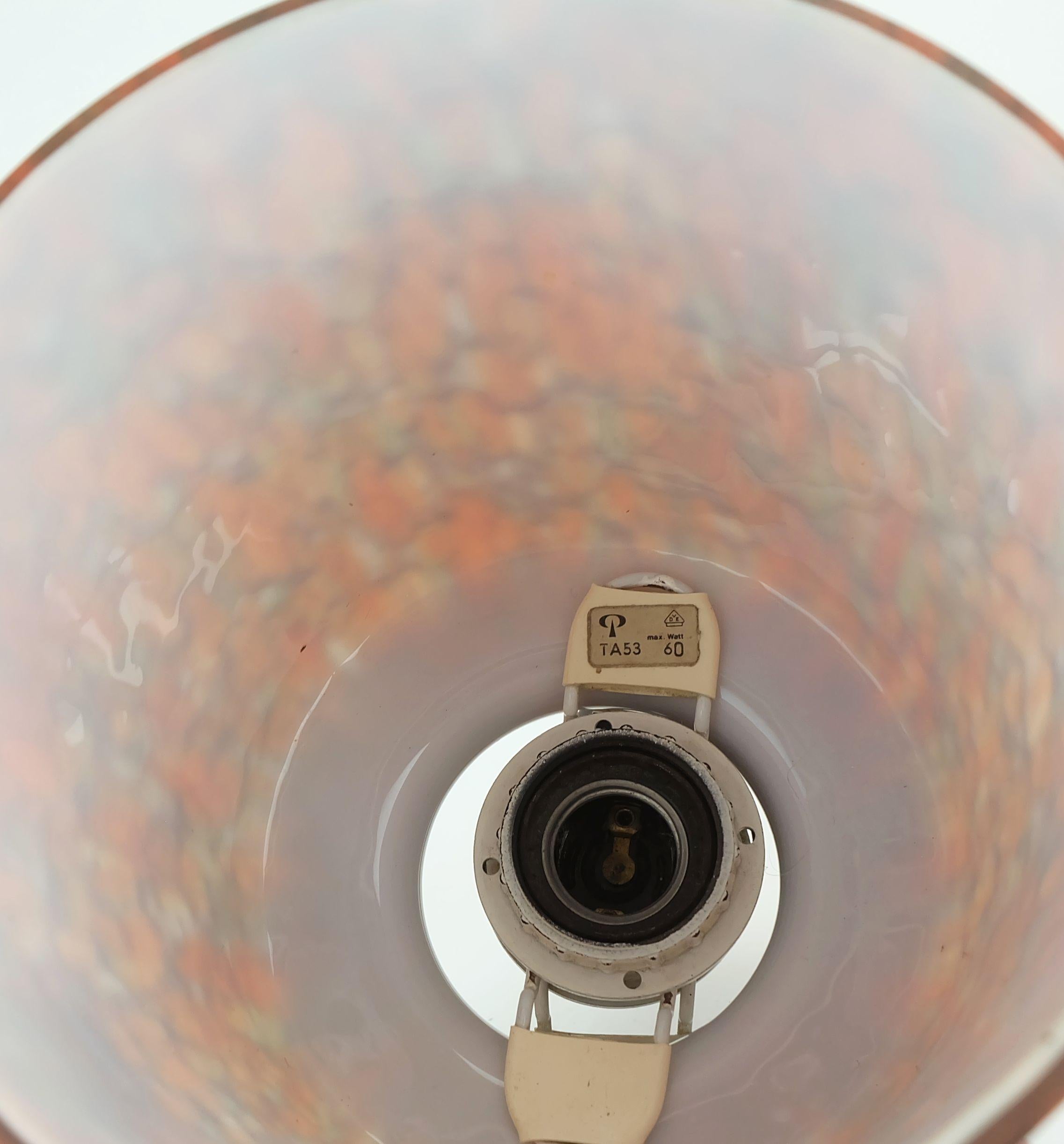 rarísima LÁMPARA DE MESA de cristal peill & putzler moderna de mediados de siglo modelo TA53 años 60/70 Alemán en venta