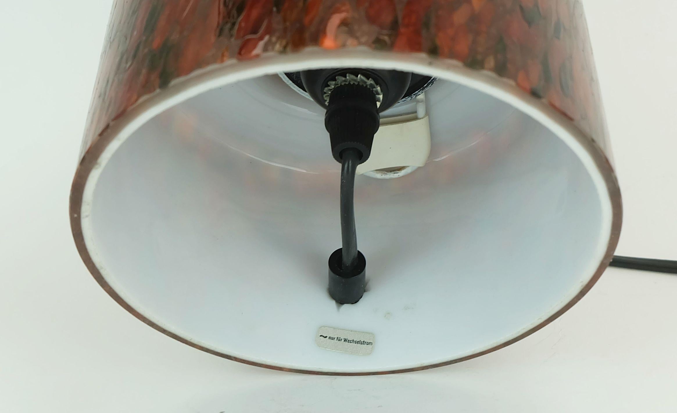 rarísima LÁMPARA DE MESA de cristal peill & putzler moderna de mediados de siglo modelo TA53 años 60/70 mediados del siglo XX en venta