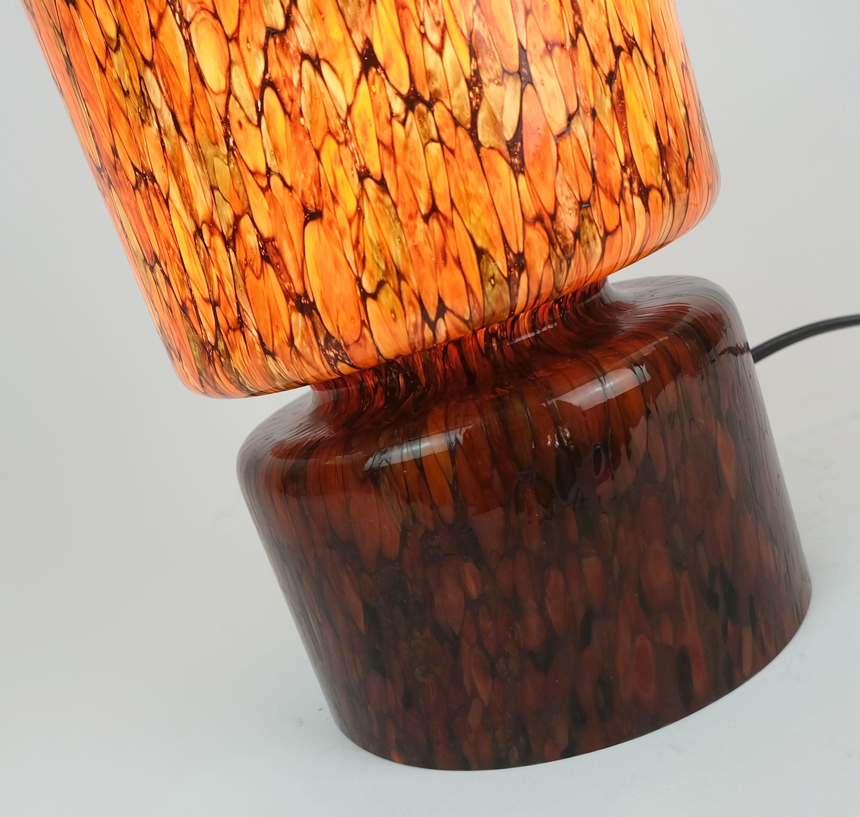 rarísima LÁMPARA DE MESA de cristal peill & putzler moderna de mediados de siglo modelo TA53 años 60/70 en venta 3