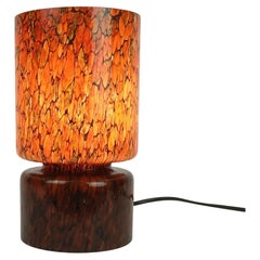 rarísima LÁMPARA DE MESA de cristal peill & putzler moderna de mediados de siglo modelo TA53 años 60/70
