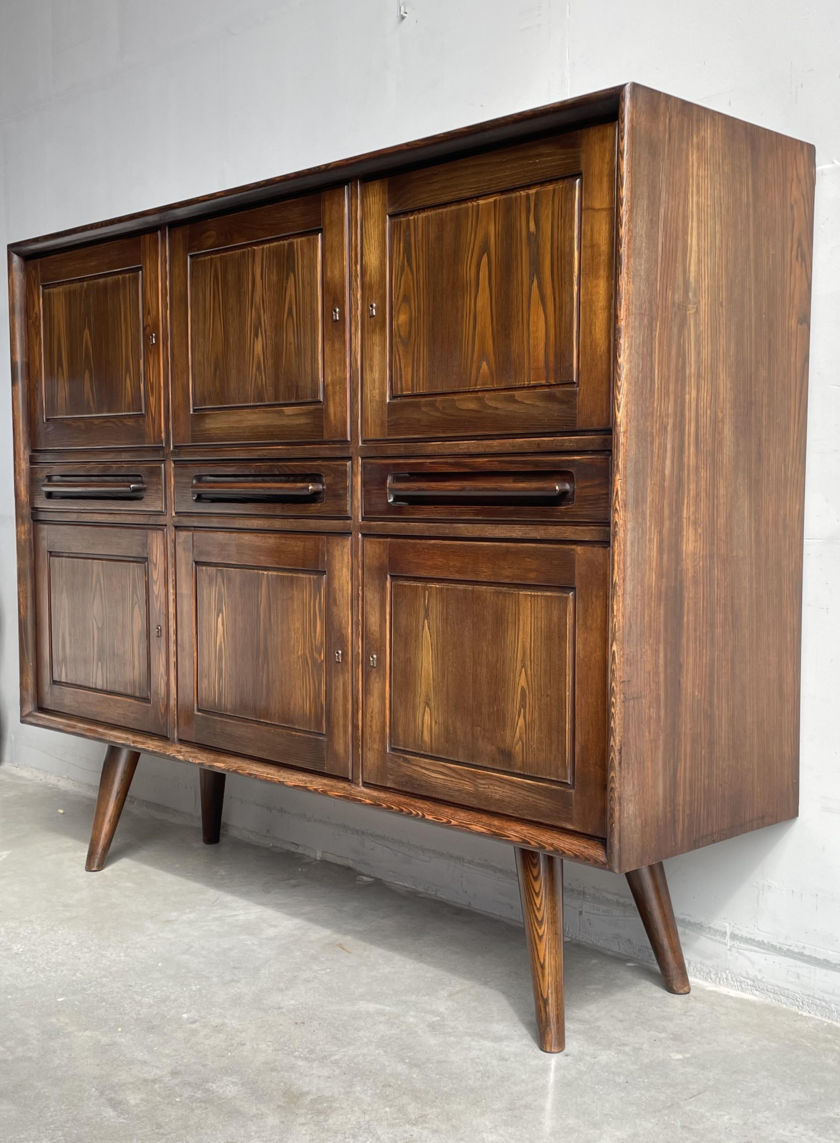 Dutch Very Rare Mid-Century Modern Sideboard / Credenza by 't Woonhuys of Amsterdam For Sale