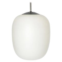 Rarissima lampada a sospensione in vetro XL Wagenfeld del Mid-Century Modernist Modello Düren