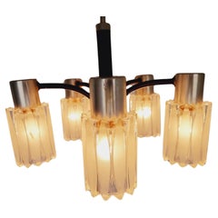 Very Rare Midcentury Chandelier, Murano Glass, Italy, 1960s