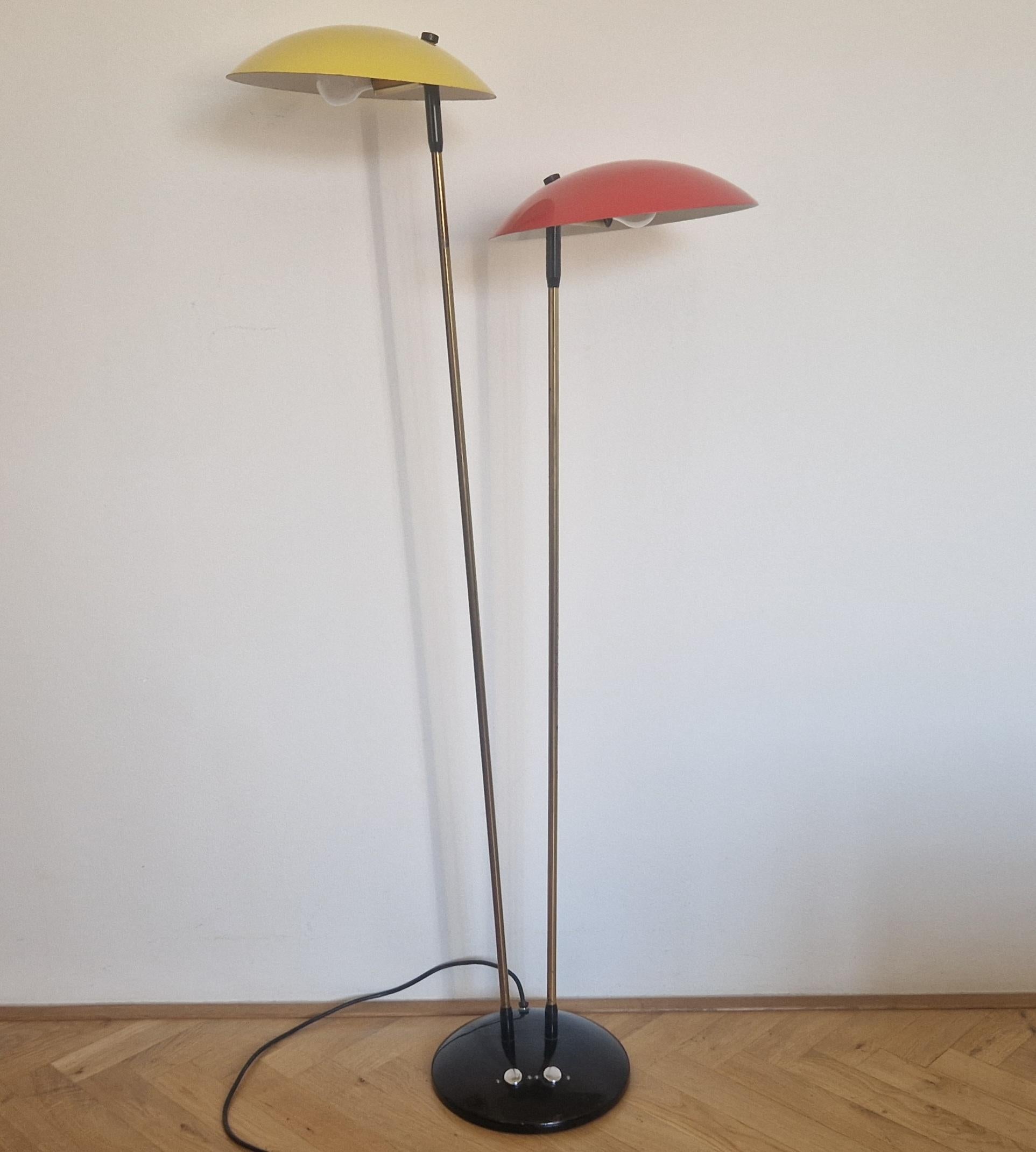 Métal Très rare lampadaire Drukov, 1970 en vente