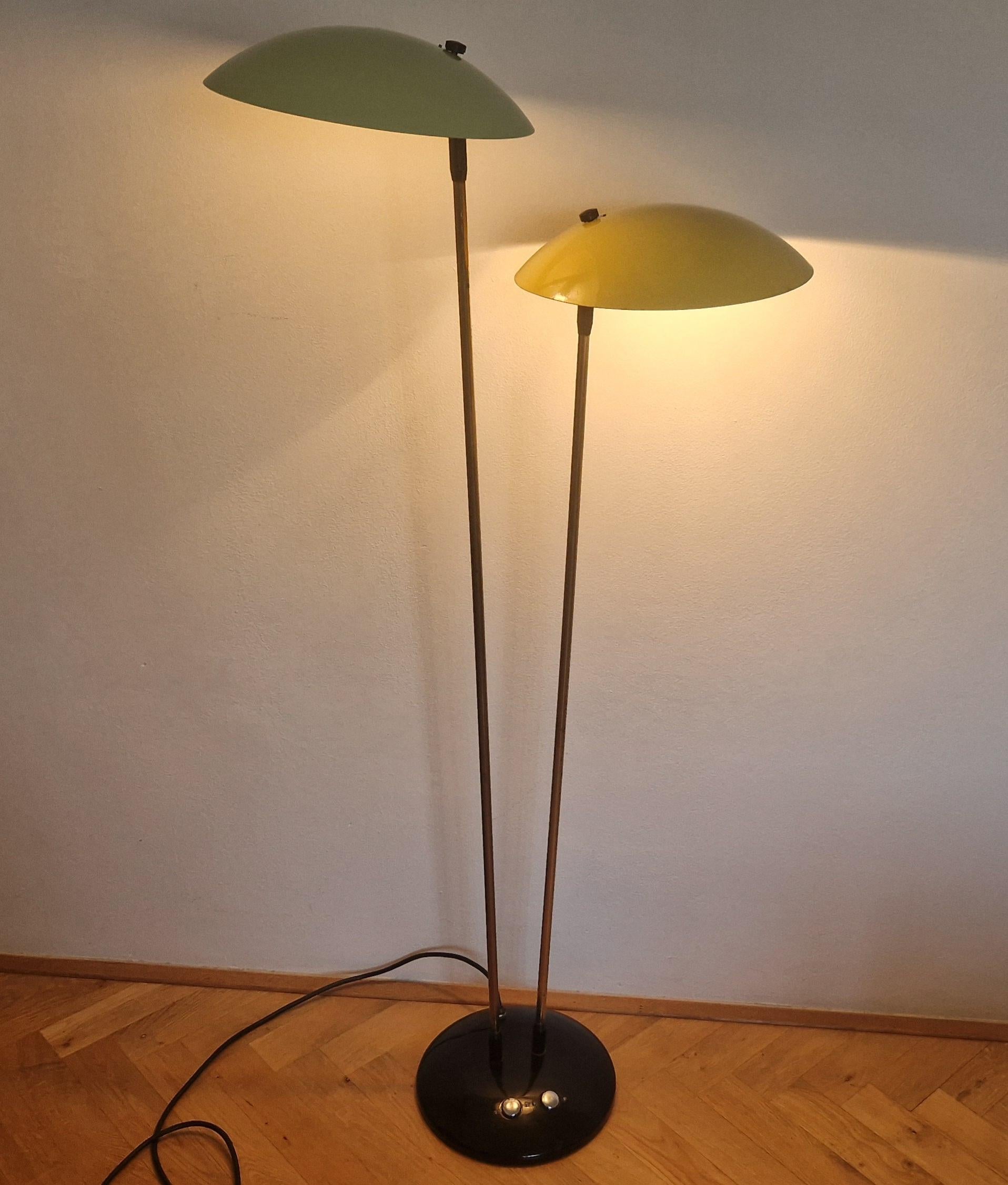 Métal Très rare lampadaire Drukov, 1970 en vente