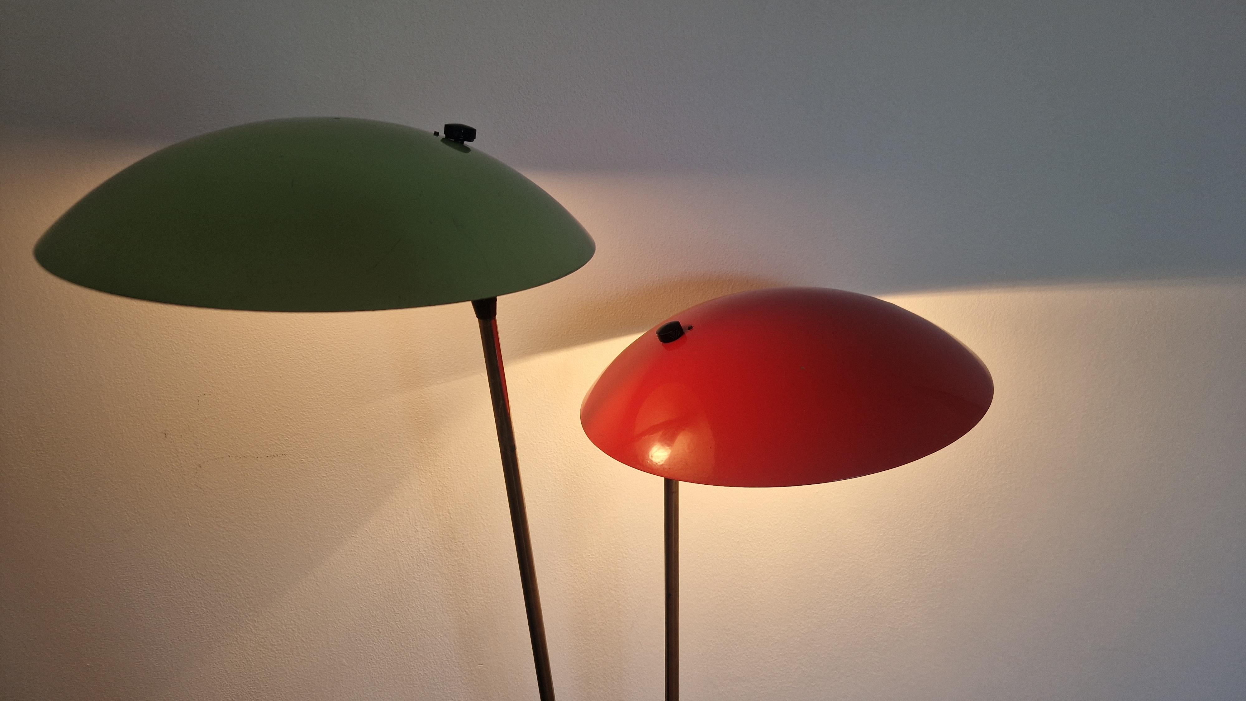 Métal Très rare lampadaire Drukov, 1970 en vente