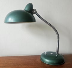 Very Rare Midcentury Industrial Table or Desk Lamp Helo Leuchten, Germany, 1950s