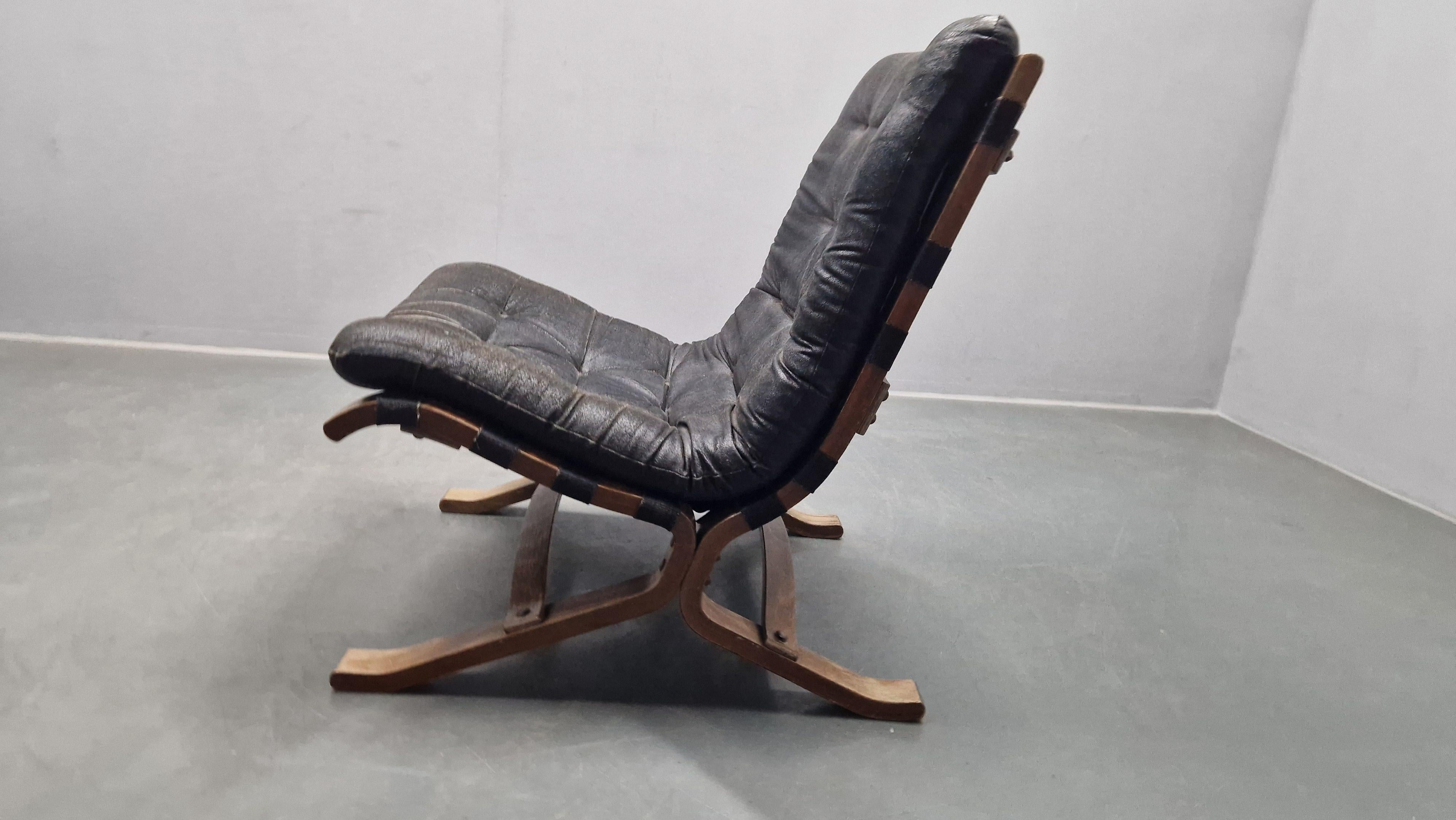 Rarissima sedia da salotto del Medioevo Siesta, Westnofa, Norvegia, anni '60 in vendita 3
