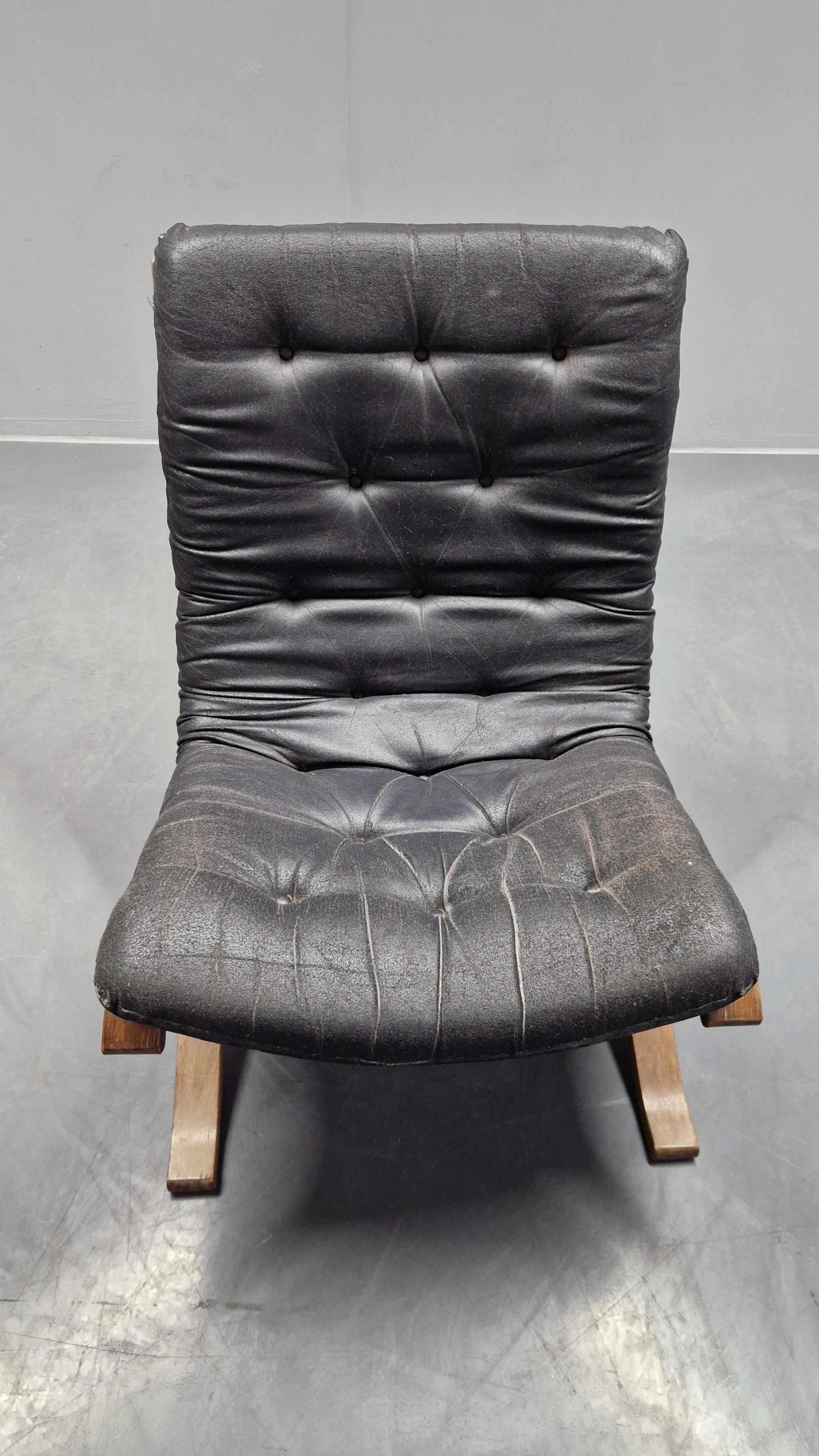 Rarissima sedia da salotto del Medioevo Siesta, Westnofa, Norvegia, anni '60 in vendita 5