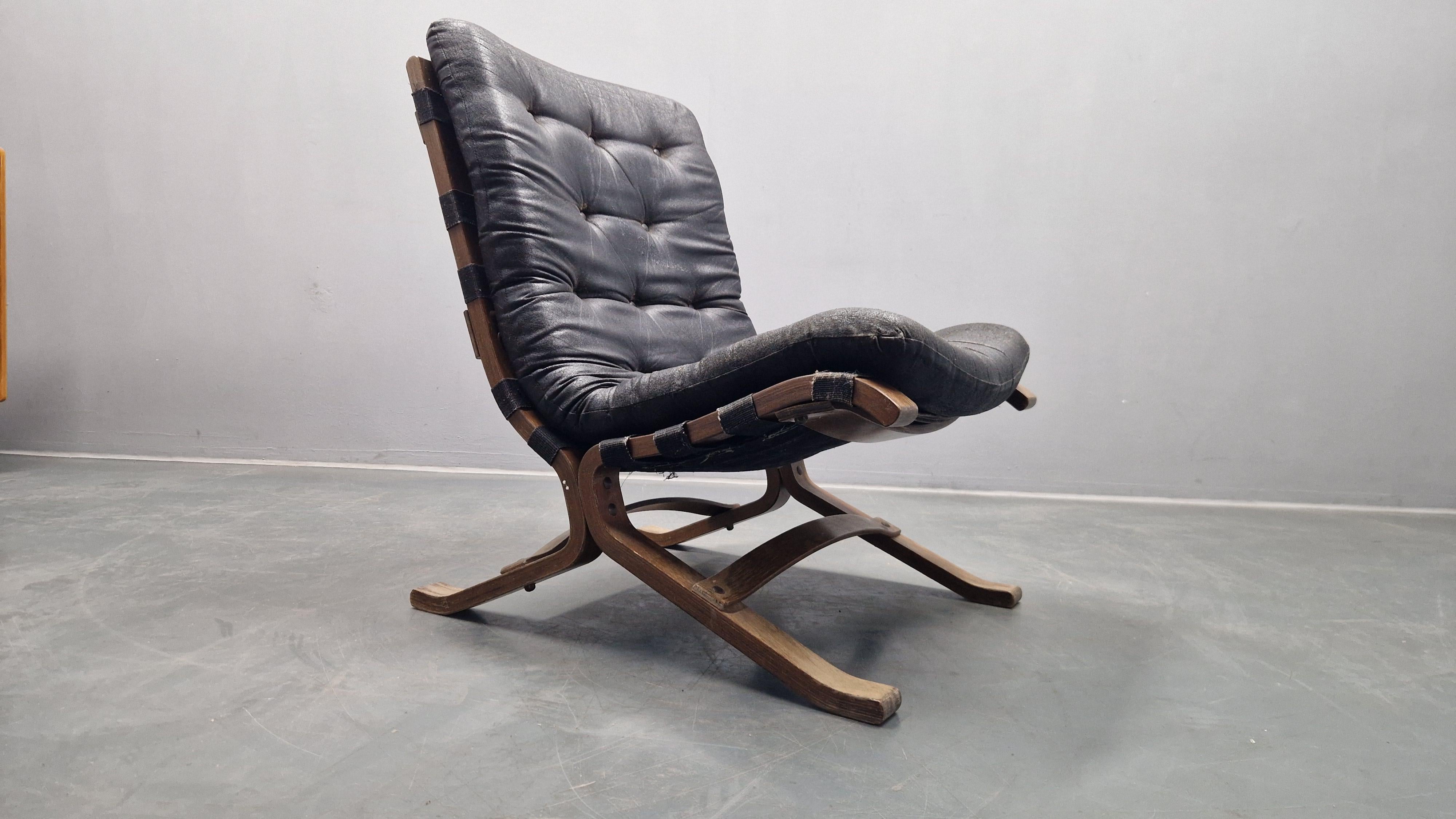 Rarissima sedia da salotto del Medioevo Siesta, Westnofa, Norvegia, anni '60 In condizioni buone in vendita a Praha, CZ