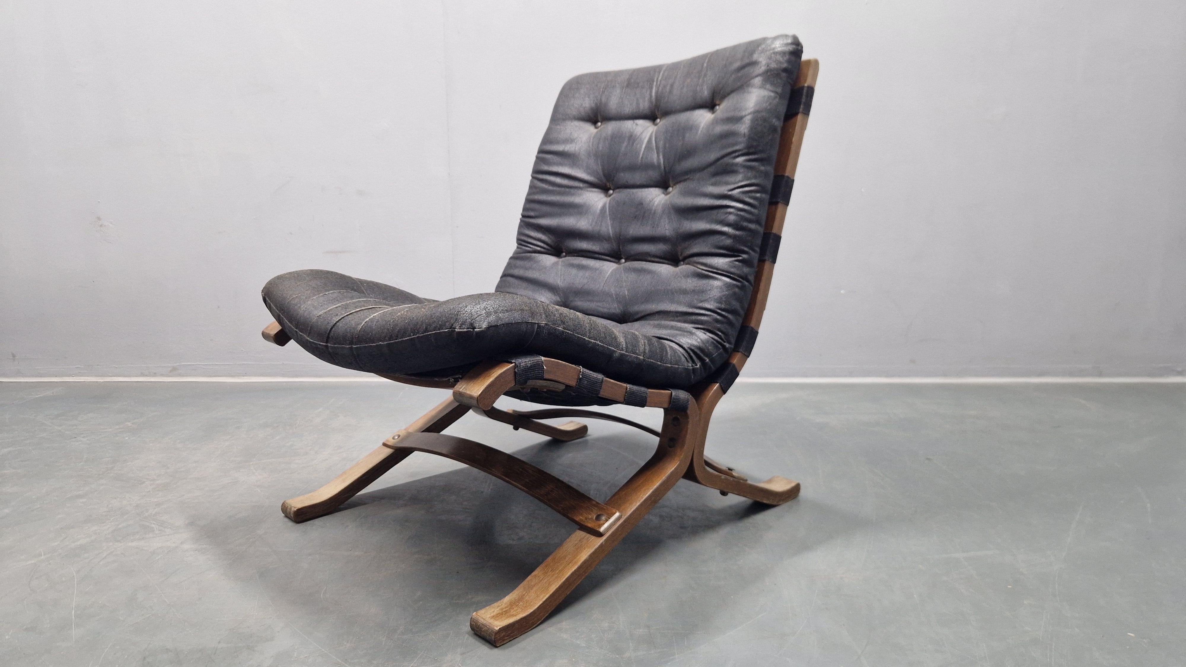 Rarissima sedia da salotto del Medioevo Siesta, Westnofa, Norvegia, anni '60 in vendita 1