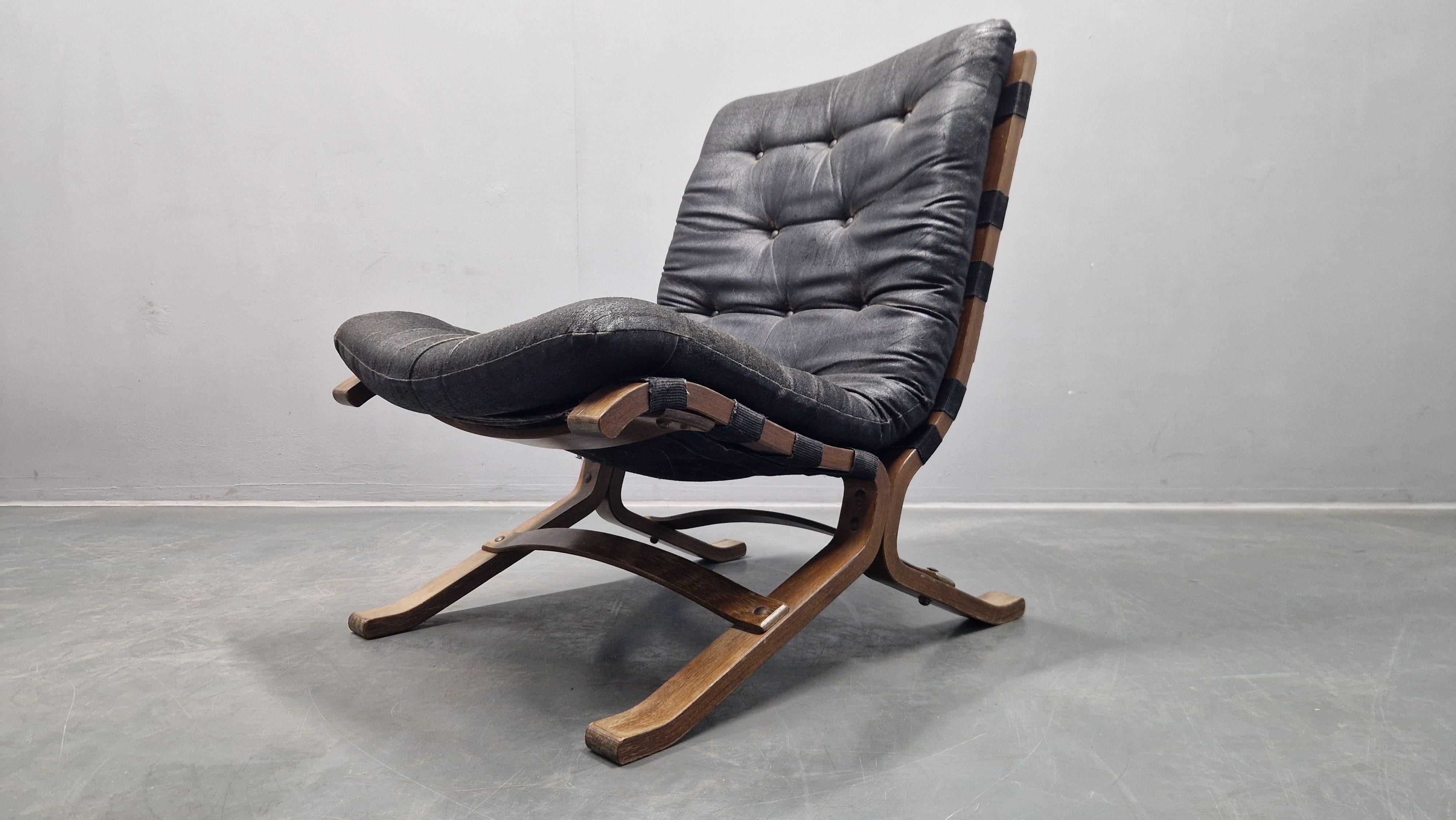 Rarissima sedia da salotto del Medioevo Siesta, Westnofa, Norvegia, anni '60 in vendita 2
