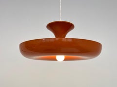 Very Rare Midcentury Orange Pendant, Denmark, 1970s