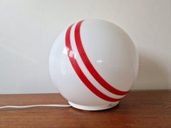 Very Rare Midcentury Table Ball Glass Lamp, 1970s