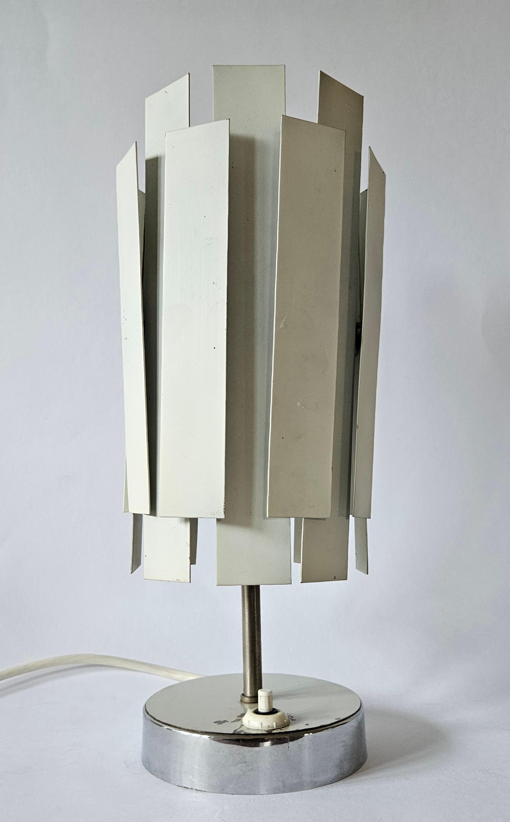 Very Rare Midcentury Table Lamp in style of Max Sauze, France, 1970s For Sale 2