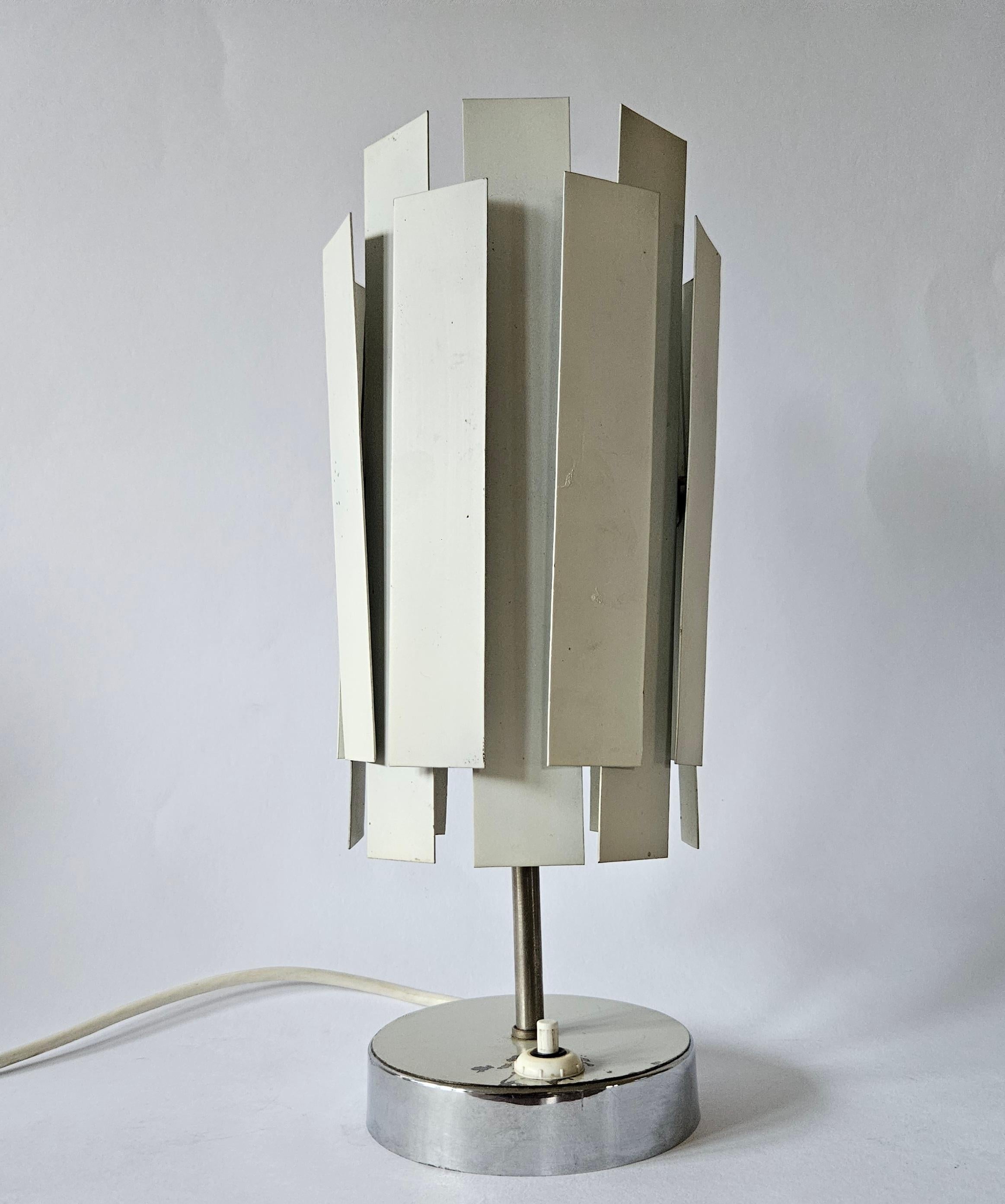 Very Rare Midcentury Table Lamp in style of Max Sauze, France, 1970s For Sale 1