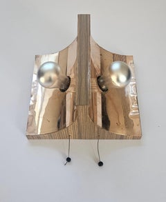 Rarissima lampada da parete del Medioevo in ottone, Germania, anni '70