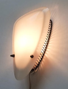 Very Rare Midcentury Wall Lamp in Style of Stilnovo, Italy, 1970s