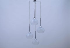 Very Rare Milk Glass Cascading Lamp from Italy, 1960s
