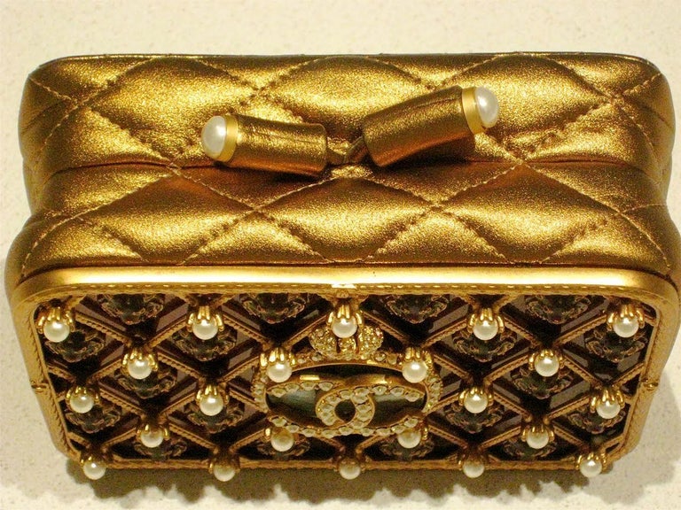 Very Rare Minaudiere Chanel Moscow Lion Head Clutch For Sale at 1stDibs