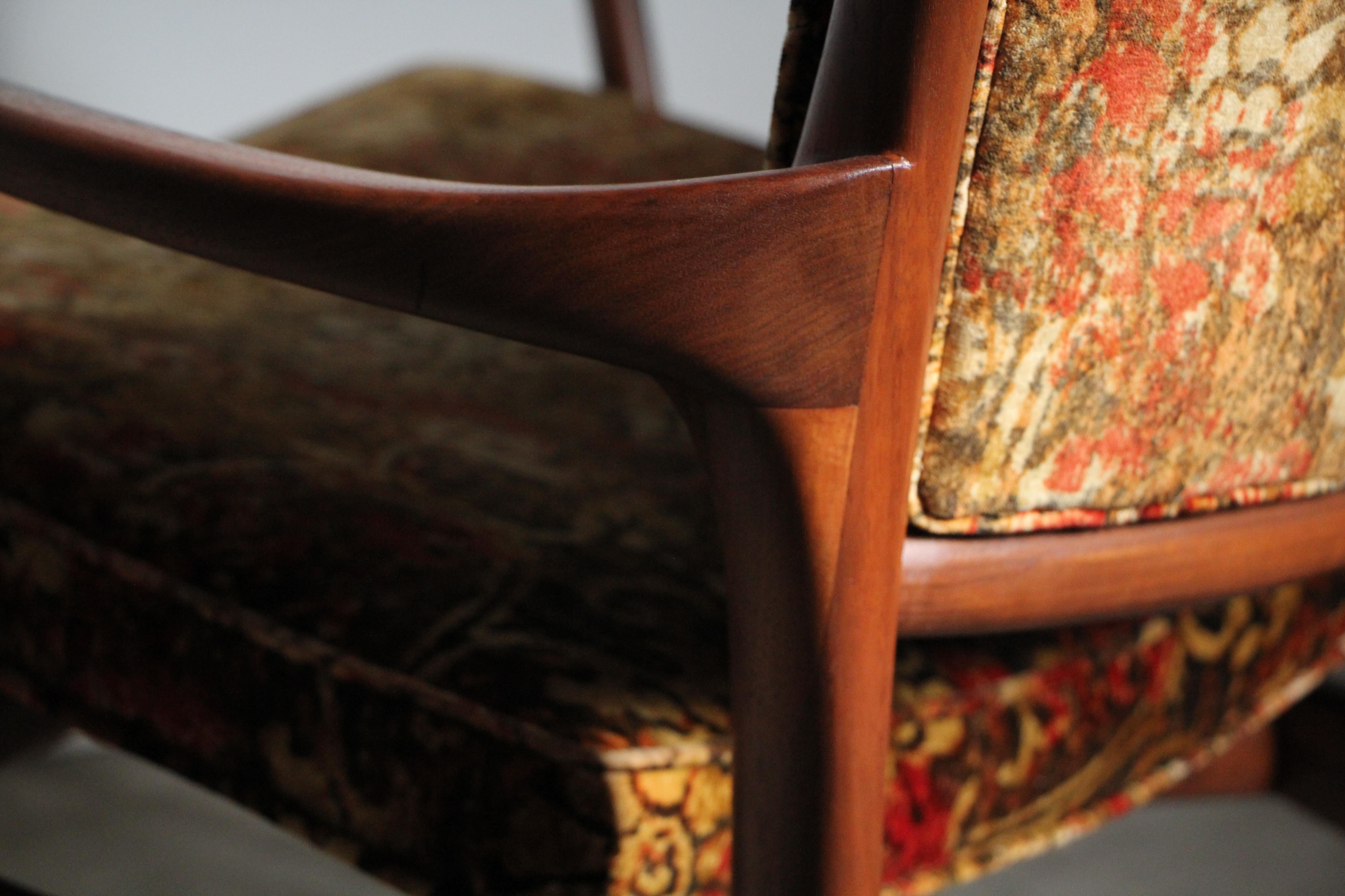 Fabric Very Rare Model 175-C Sculptured Lounge Armchair by Vladimir Kagan, c 1950s For Sale