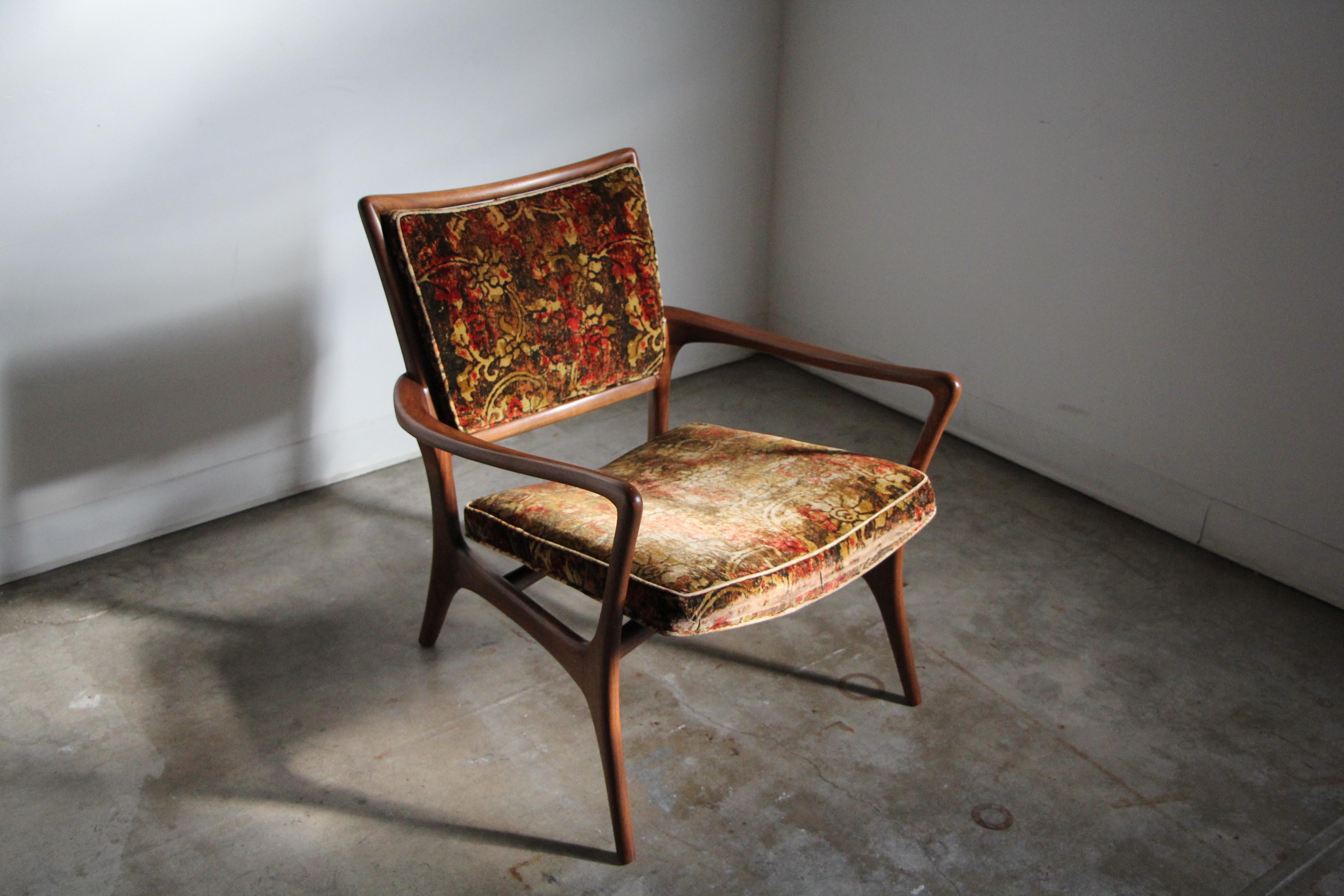 Very Rare Model 175-C Sculptured Lounge Armchair by Vladimir Kagan, c 1950s For Sale 4