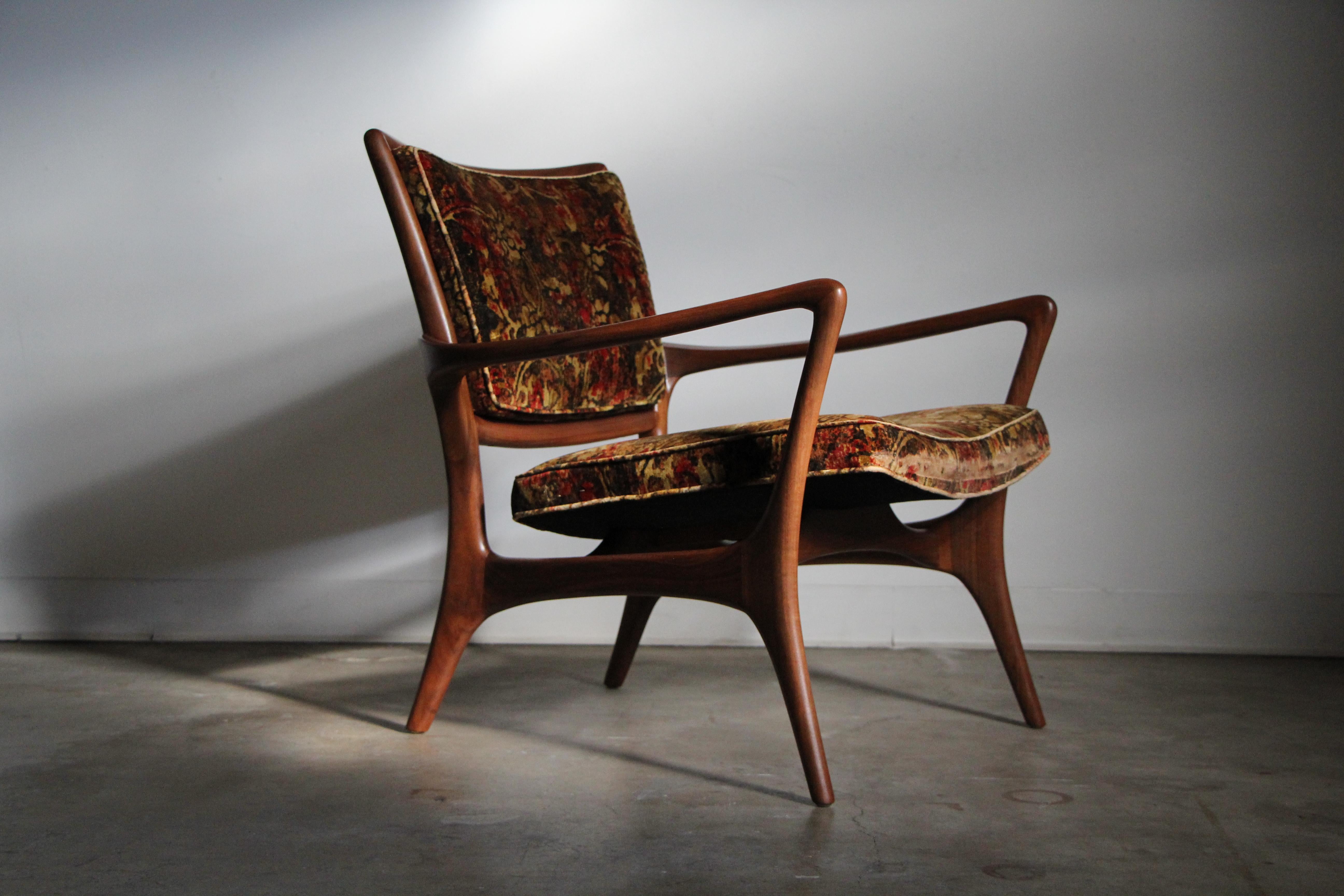 Seltener skulpturaler Loungesessel Modell 175-C von Vladimir Kagan, ca. 1950er Jahre im Zustand „Gut“ im Angebot in Los Angeles, CA