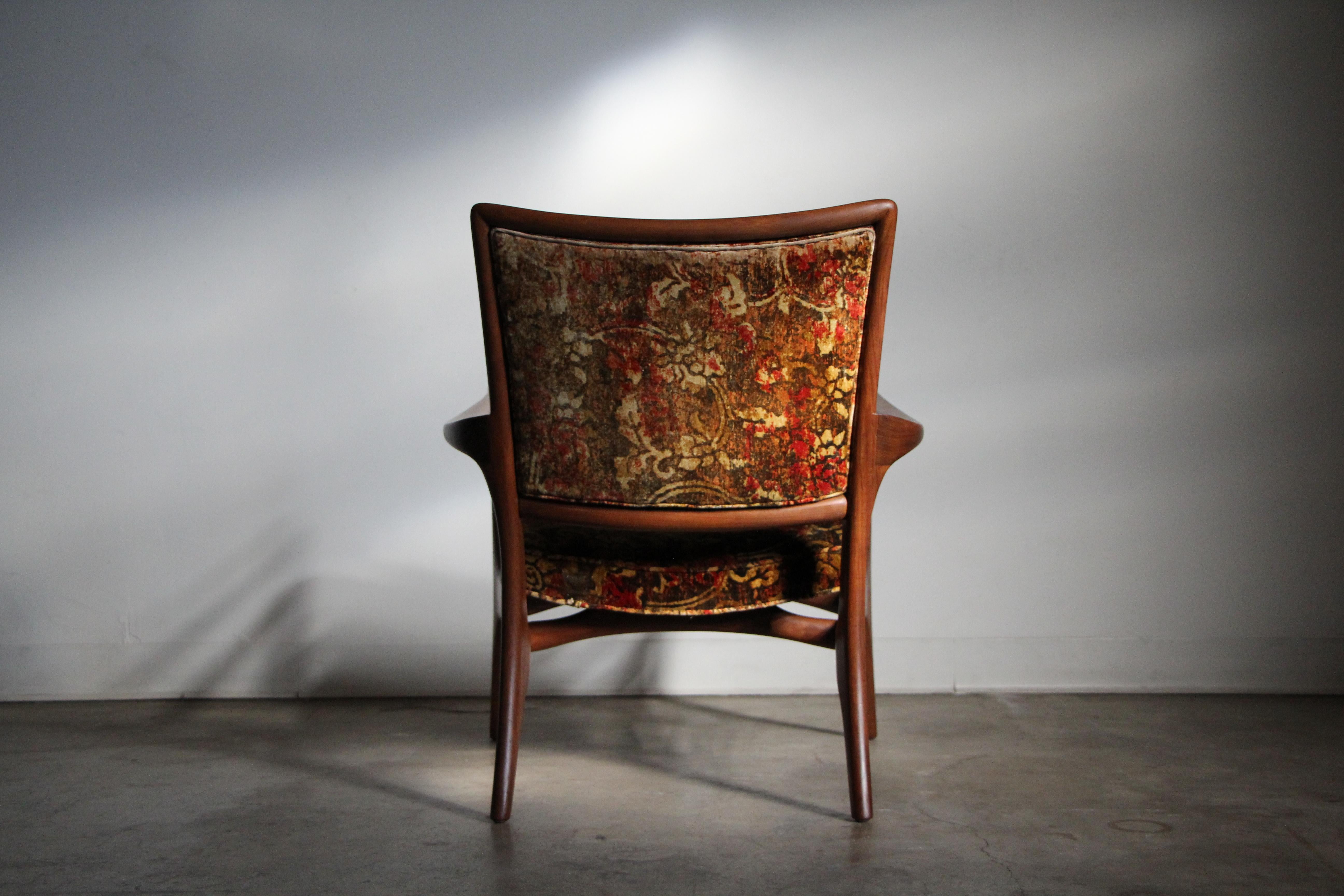 American Very Rare Model 175-C Sculptured Lounge Armchair by Vladimir Kagan, c 1950s For Sale