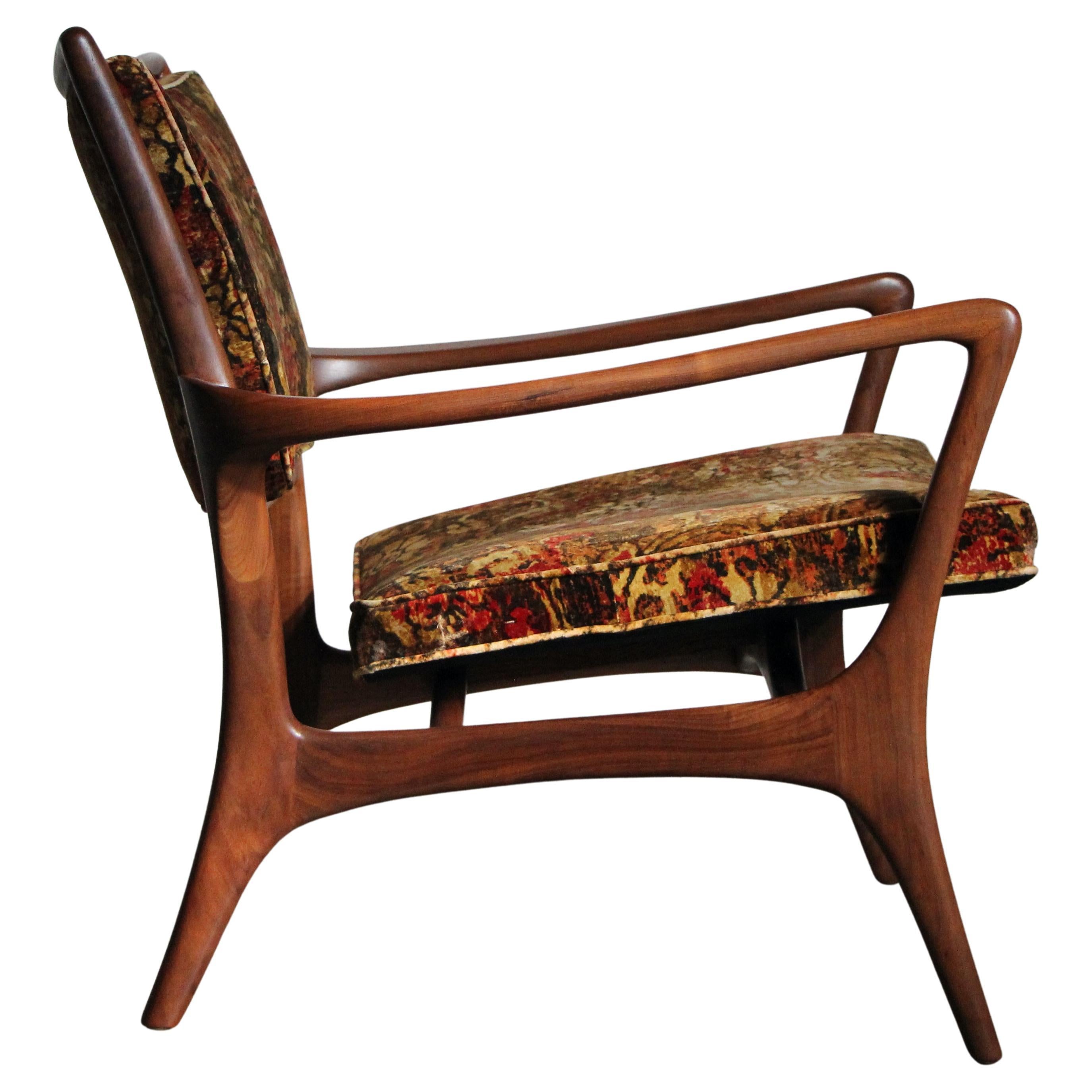 Very Rare Model 175-C Sculptured Lounge Armchair by Vladimir Kagan, c 1950s For Sale