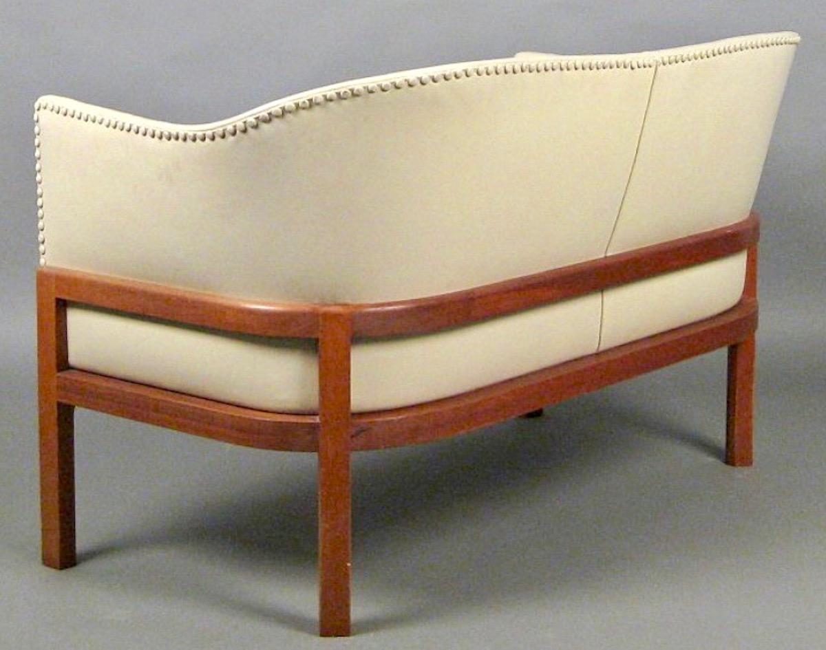 Danish Very Rare Mogens Koch MK52 Settee by Ivan Schlechter