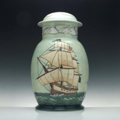 Very Rare Moorcroft 52cm First Fleet HMS Sirius Jar & Cover - Limited Edition 19