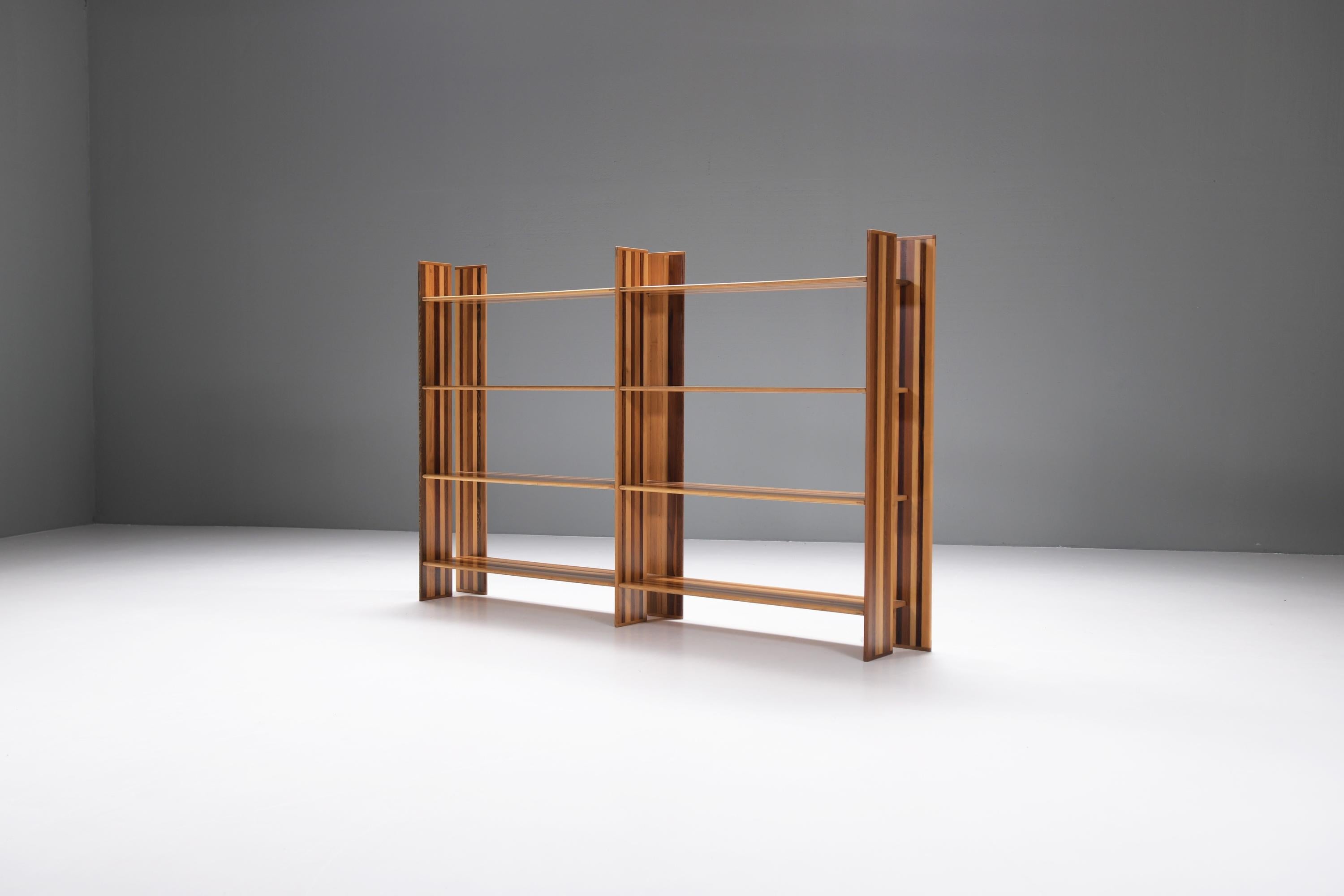 Mid-Century Modern Very rare MOP bookcase / room divider by Afra e Tobia Scarpa for Molteni Italy For Sale
