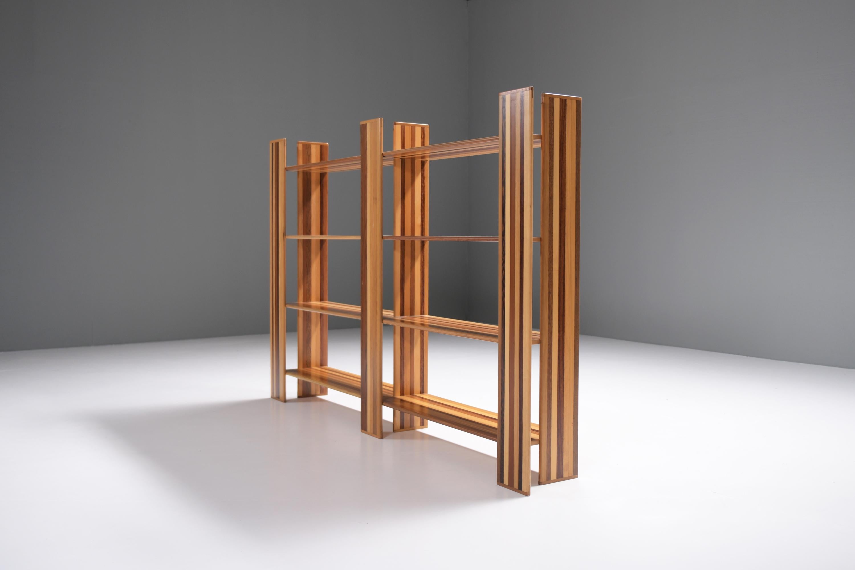 20th Century Very rare MOP bookcase / room divider by Afra e Tobia Scarpa for Molteni Italy For Sale