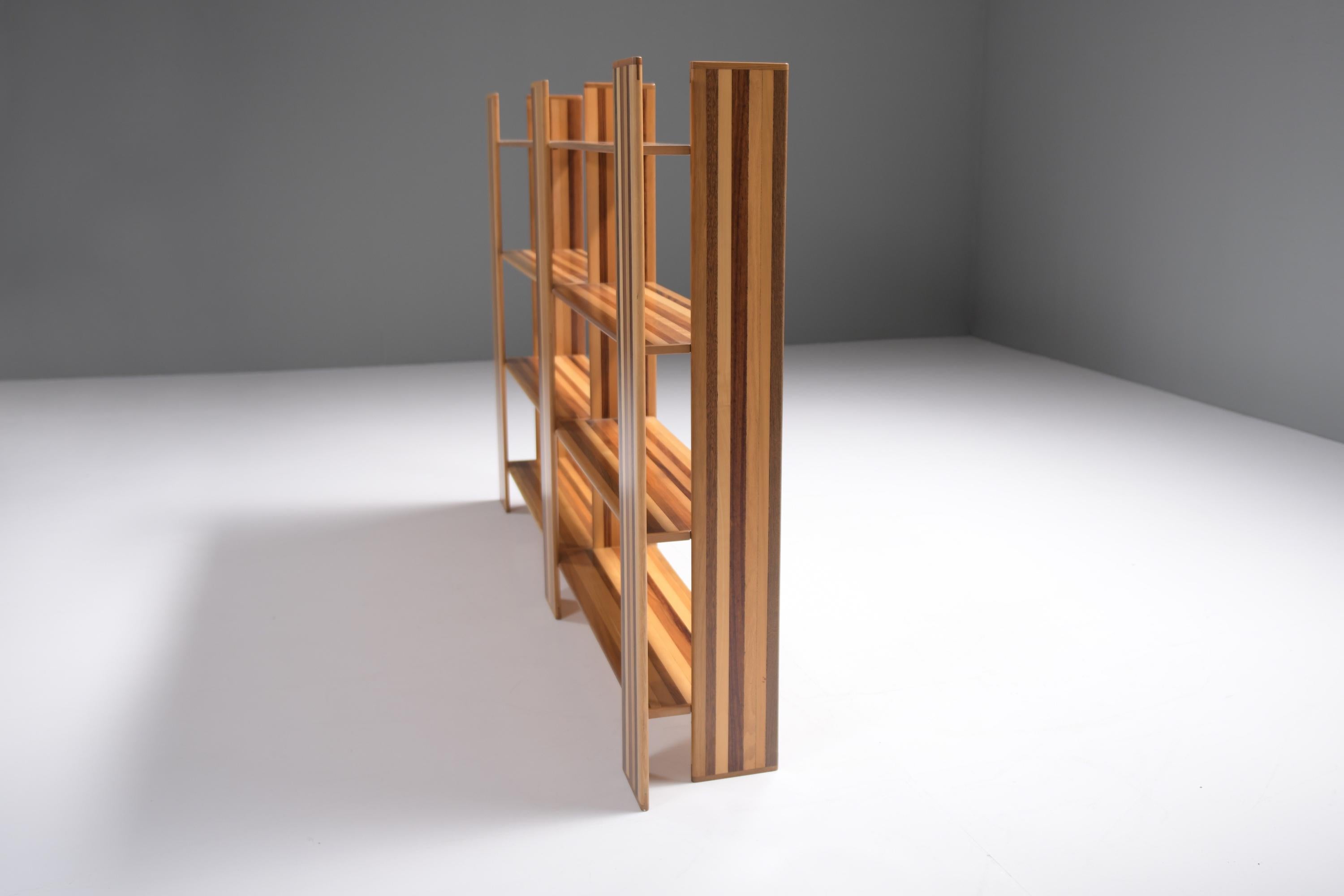 Very rare MOP bookcase / room divider by Afra e Tobia Scarpa for Molteni Italy For Sale 1