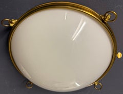 very rare moulure azuree tete de lion flush mount by maison charles