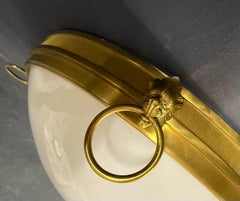 very rare moulure azuree tete de lion flush mount by maison charles