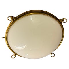 very rare moulure azuree tete de lion flush mount by maison charles