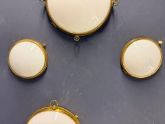 very rare moulure azuree wall lamps by maison charles / small size