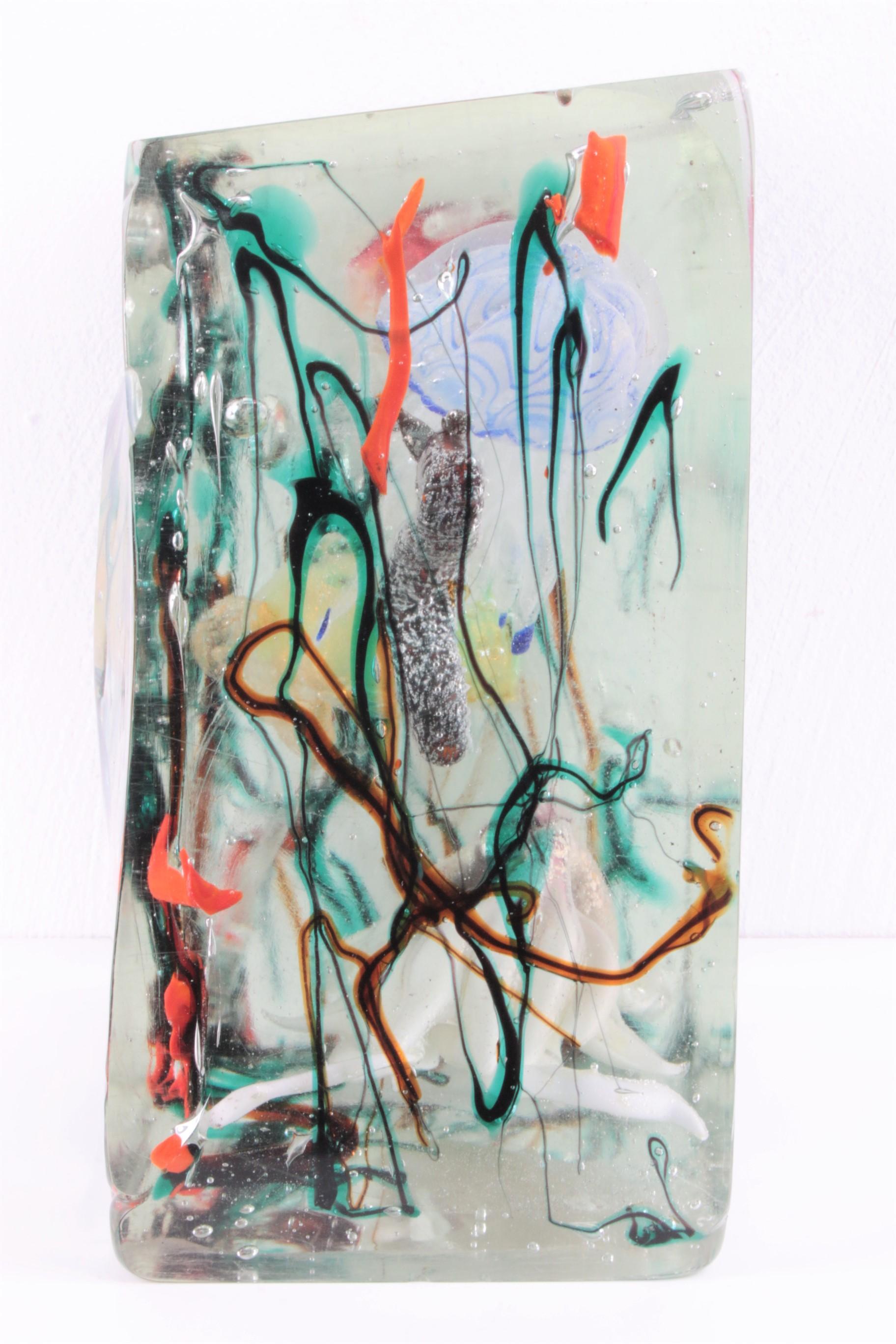 Very Rare Murano Glass Aquarium by Alfredo Barbini for Cenedese, 1960s For Sale 4