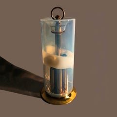 Very Rare Murano Opalescent Art Glass Table Light by Giusto Toso, Leucos, 1970s