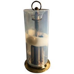 Very Rare Murano Opalescent Art Glass Table Light by Giusto Toso, Leucos, 1970s