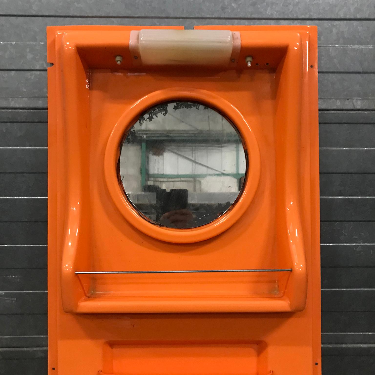 Very Rare, Original 1960s Orange Plastic Washstand by Vidal, Spain For Sale 7