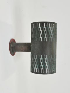Very rare outdoor copper wall lamp by Hans Bergström for Ateljé Lyktan, 1950s