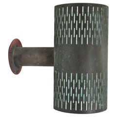 Very rare outdoor copper wall lamp by Hans Bergström for Ateljé Lyktan, 1950s