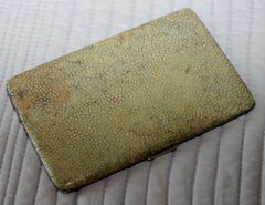 Molto raro P.H. Vogel & Co. Antico portasigarette in zigrino, argento e oro dorato