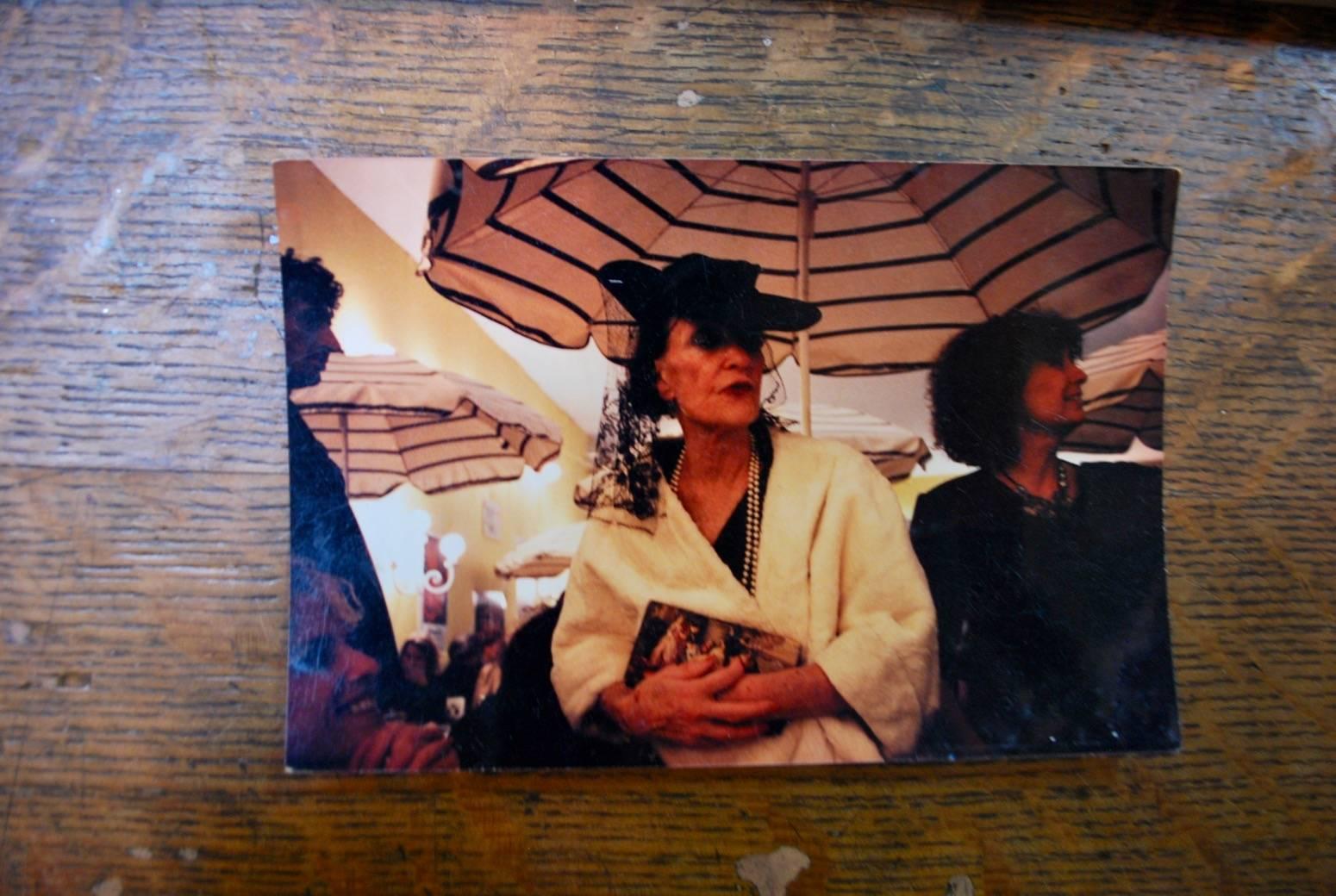 Hand-Painted Very Rare Painting of Mary Guggenheim Self Portrait, Signed