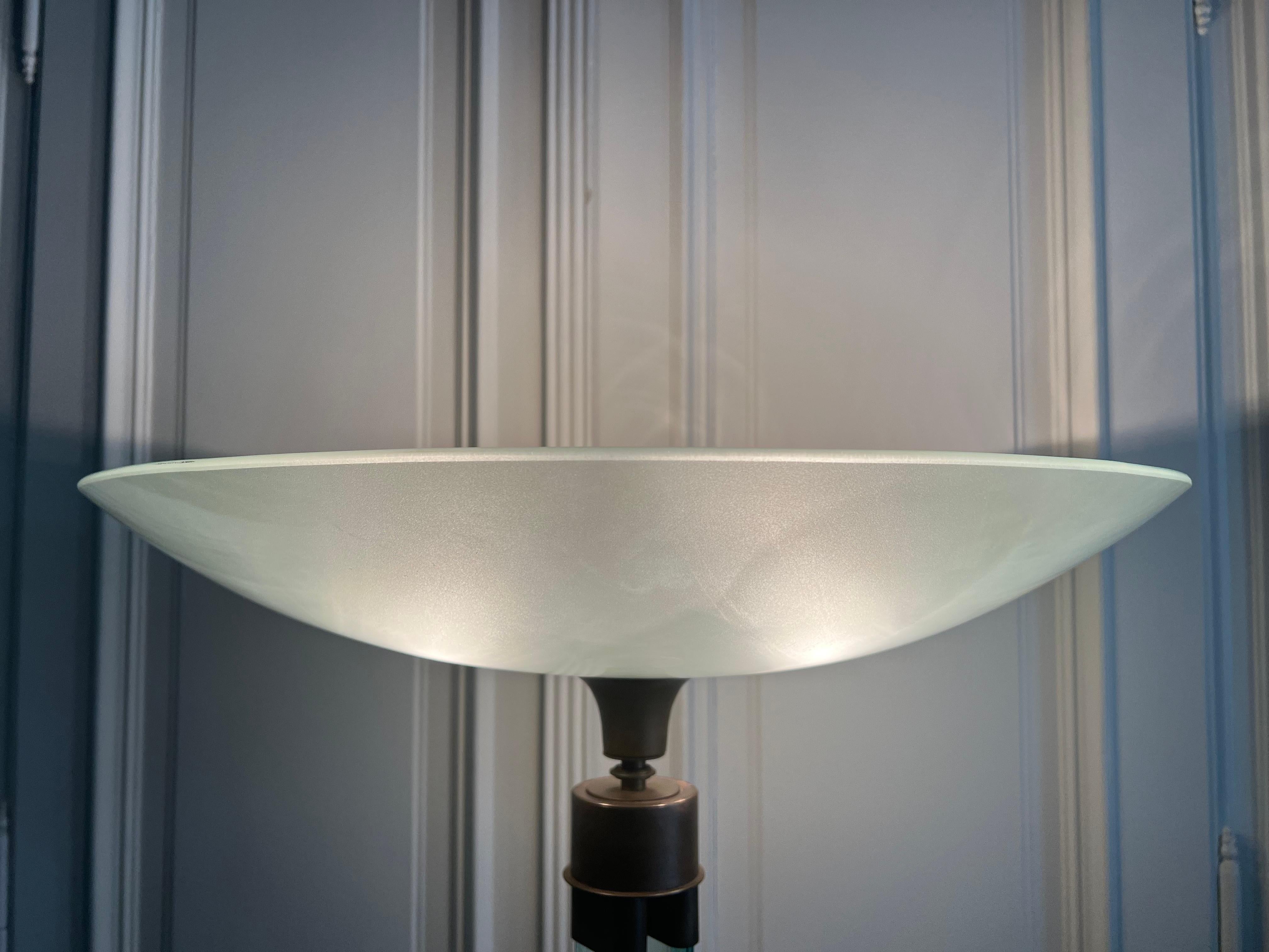 Paire de lampadaires très rares Fontana Arte, 1940 en vente 1